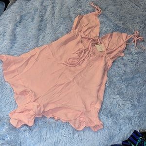 PINK Chest-Tie Romper